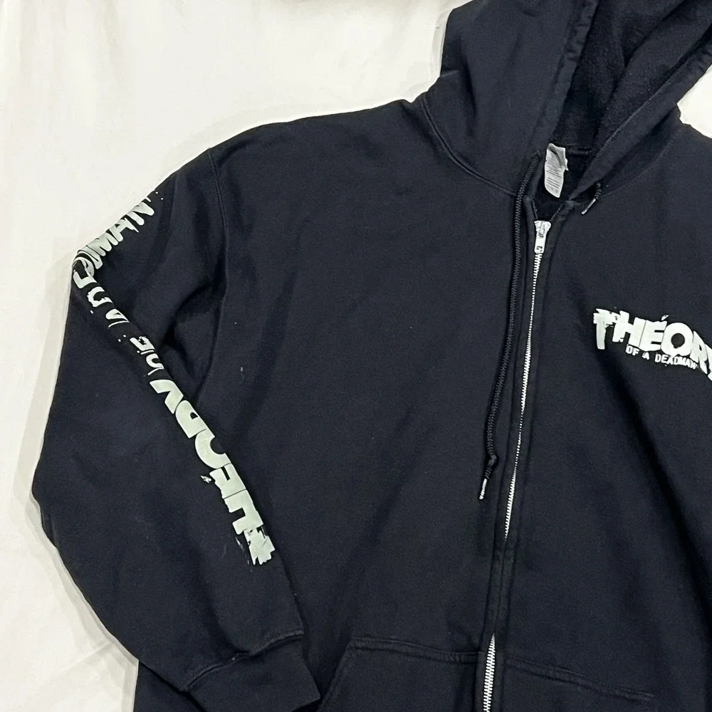 Theory of a Deadman Band Hoodie XL Black Heavy Blend Zip Up Medusa Graphic - Picture 4 of 8